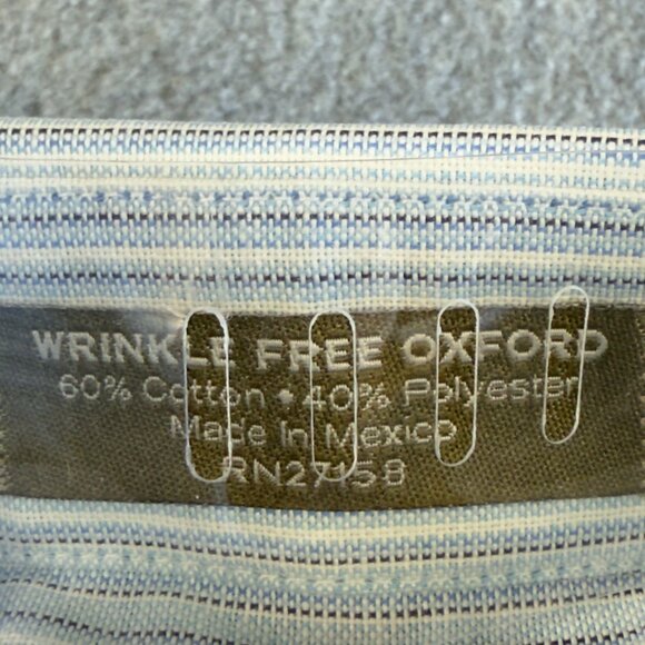 Claybrooke Men’s 16.5 Short Sleeve Oxford Shirt – Wrinkle Free Stain Repellent T - Picture 5 of 14